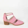 Footwear-ANDREA BIANI EMBER HEEL PINK LEATHER