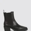 Footwear-ANDREA BIANI HARLEM BOOT BLACK LEATHER