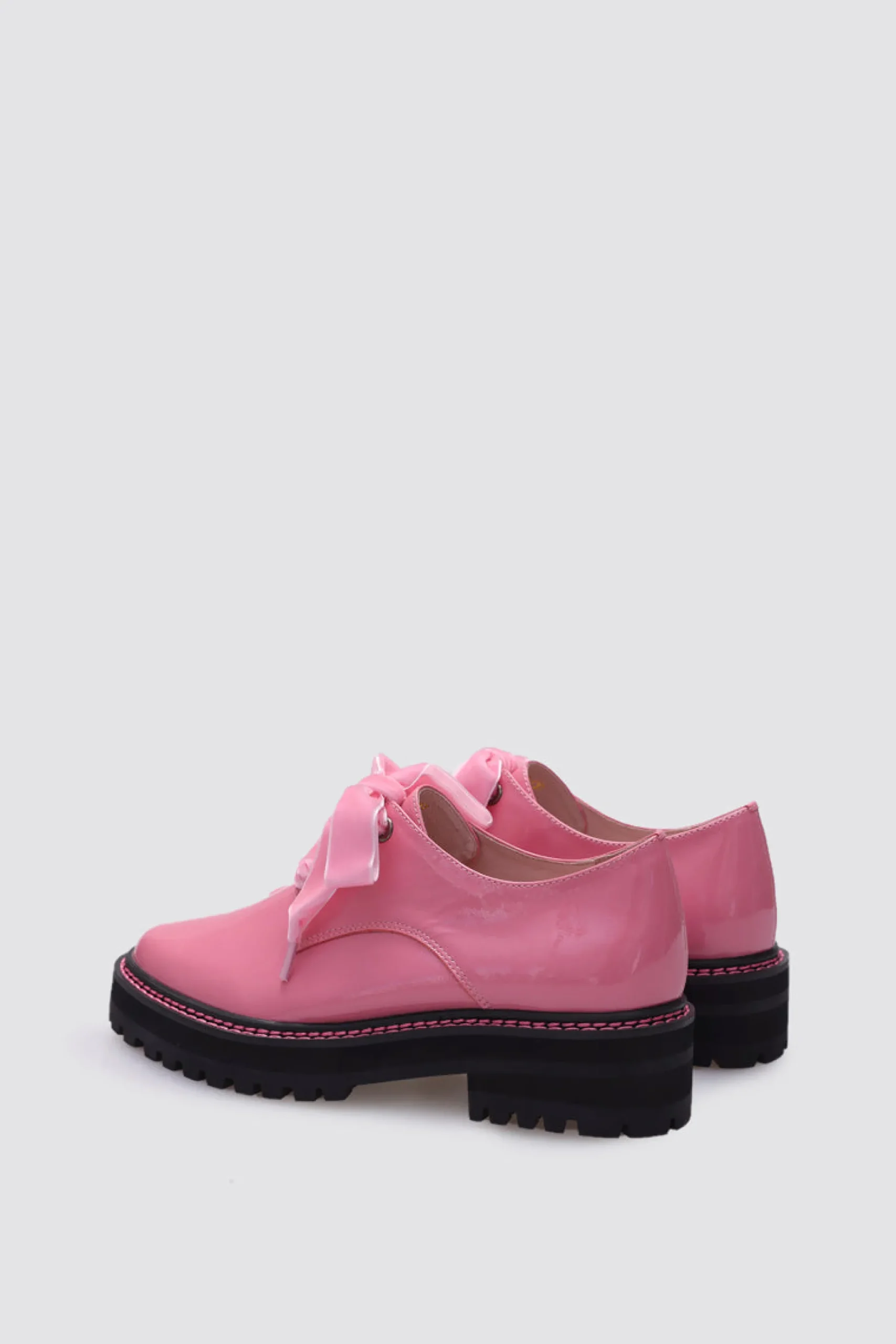 andrea_biani_honey_lace_u_4.webp Footwear-ANDREA BIANI HONEY LACE UP FLAT PINK PATENT LEATHER