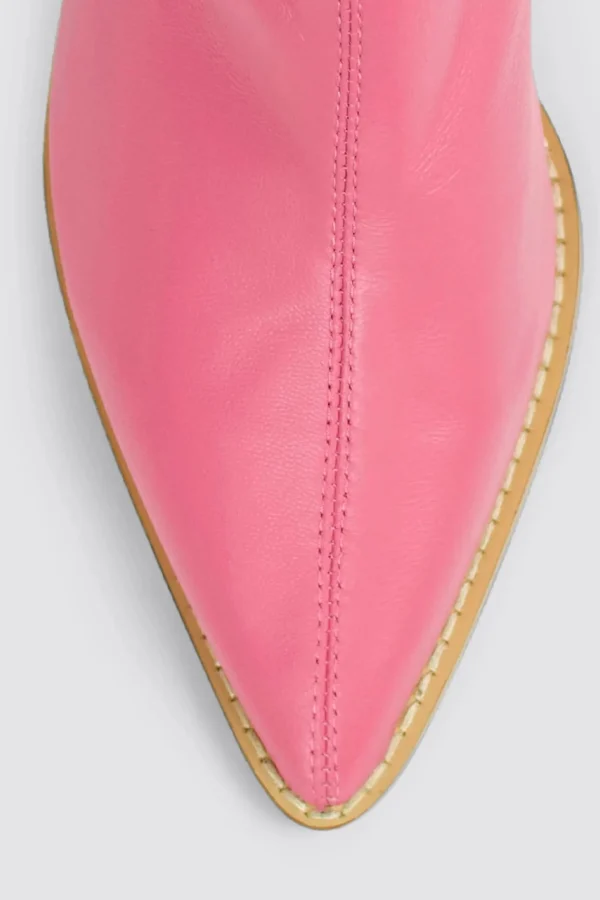 Footwear-ANDREA BIANI HUSH BOOT PINK LEATHER
