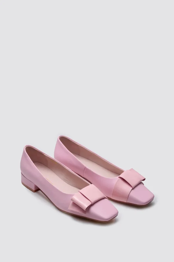 Footwear-ANDREA BIANI ICING FLAT BLOSSOM PINK LEATHER