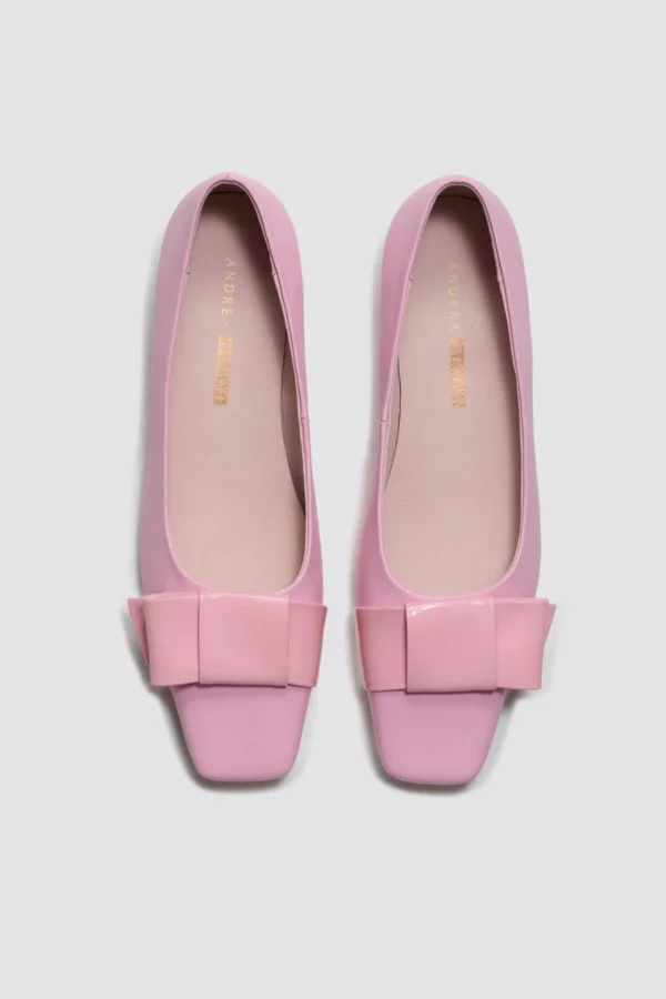 Footwear-ANDREA BIANI ICING FLAT BLOSSOM PINK LEATHER