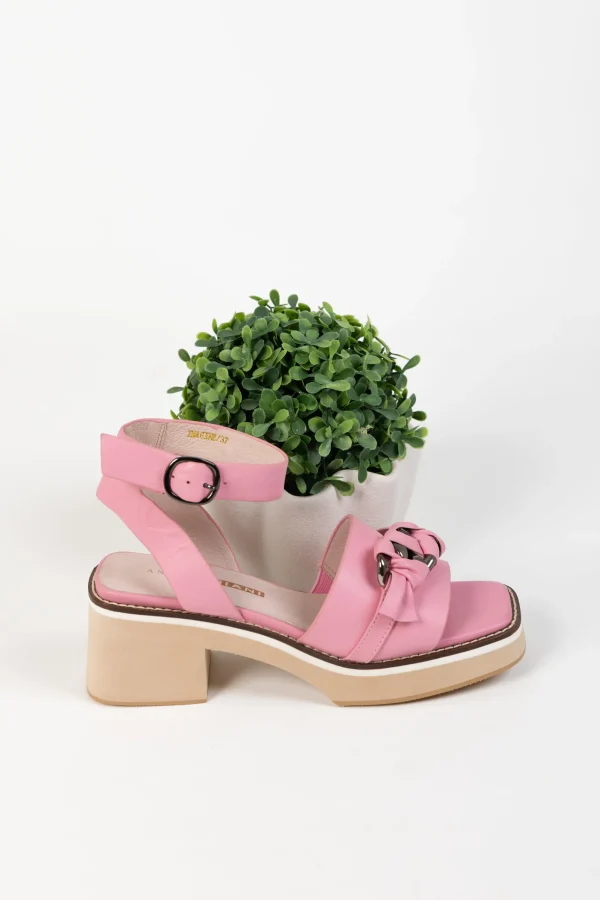 Footwear-ANDREA BIANI IMAGINE SANDAL PINK LEATHER