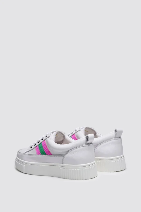 Footwear-ANDREA BIANI INTRIGUE SNEAKER WHITE / PINK