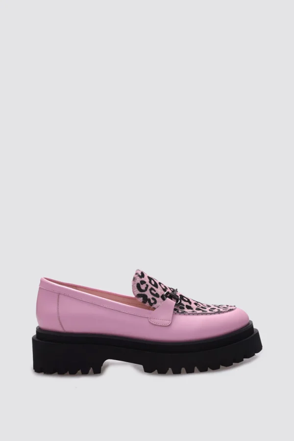 Footwear-ANDREA BIANI JOPLIN LOAFER BLOSSOM LEOPARD LEATHER