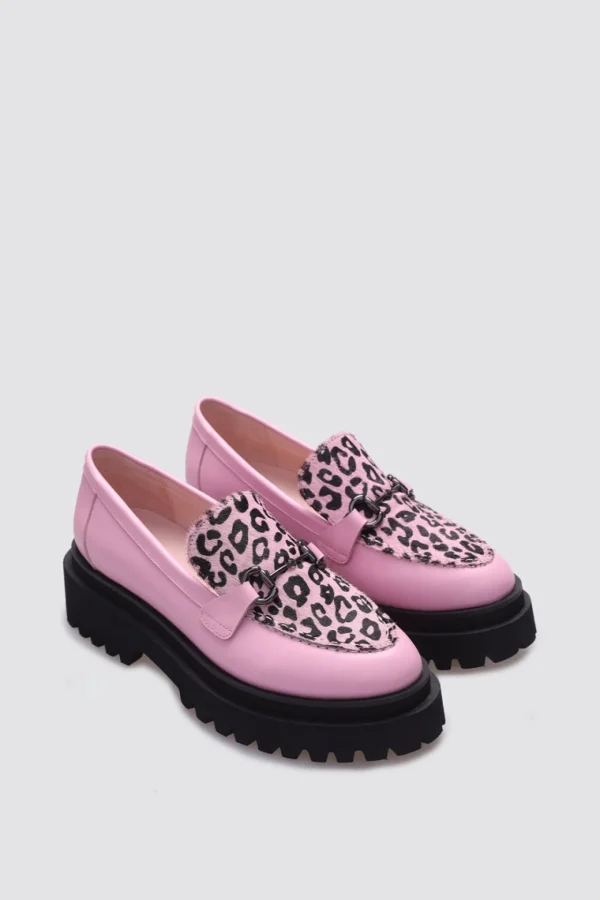 Footwear-ANDREA BIANI JOPLIN LOAFER BLOSSOM LEOPARD LEATHER