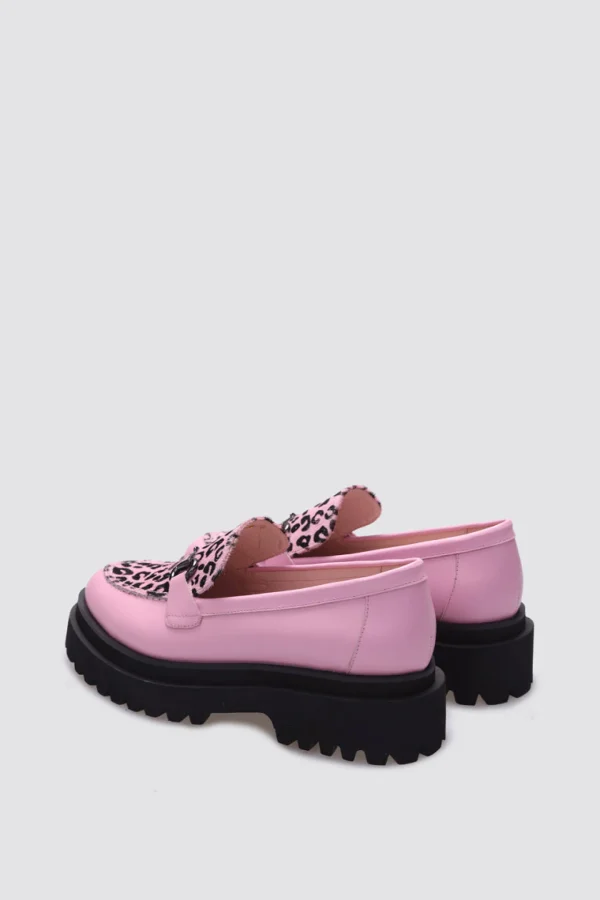 Footwear-ANDREA BIANI JOPLIN LOAFER BLOSSOM LEOPARD LEATHER