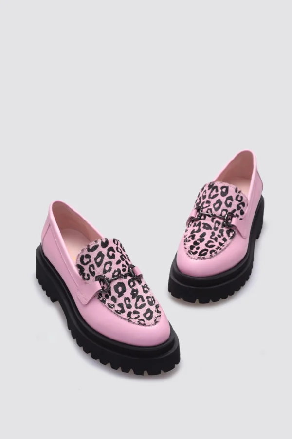 Footwear-ANDREA BIANI JOPLIN LOAFER BLOSSOM LEOPARD LEATHER