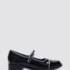 Footwear-ANDREA BIANI JUICY MARYJANE FLAT BLACK PATENT LEATHER