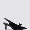 Footwear-ANDREA BIANI JULIA SLINGBLACK HEEL BLACK PATENT LEATHER