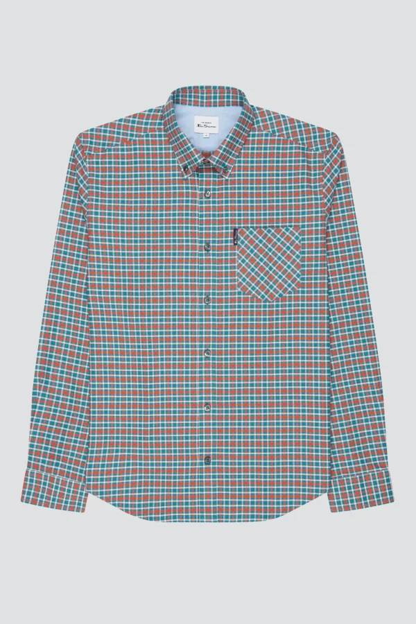 Shirts-BEN SHERMAN OXFORD GINGHAM SHIRT