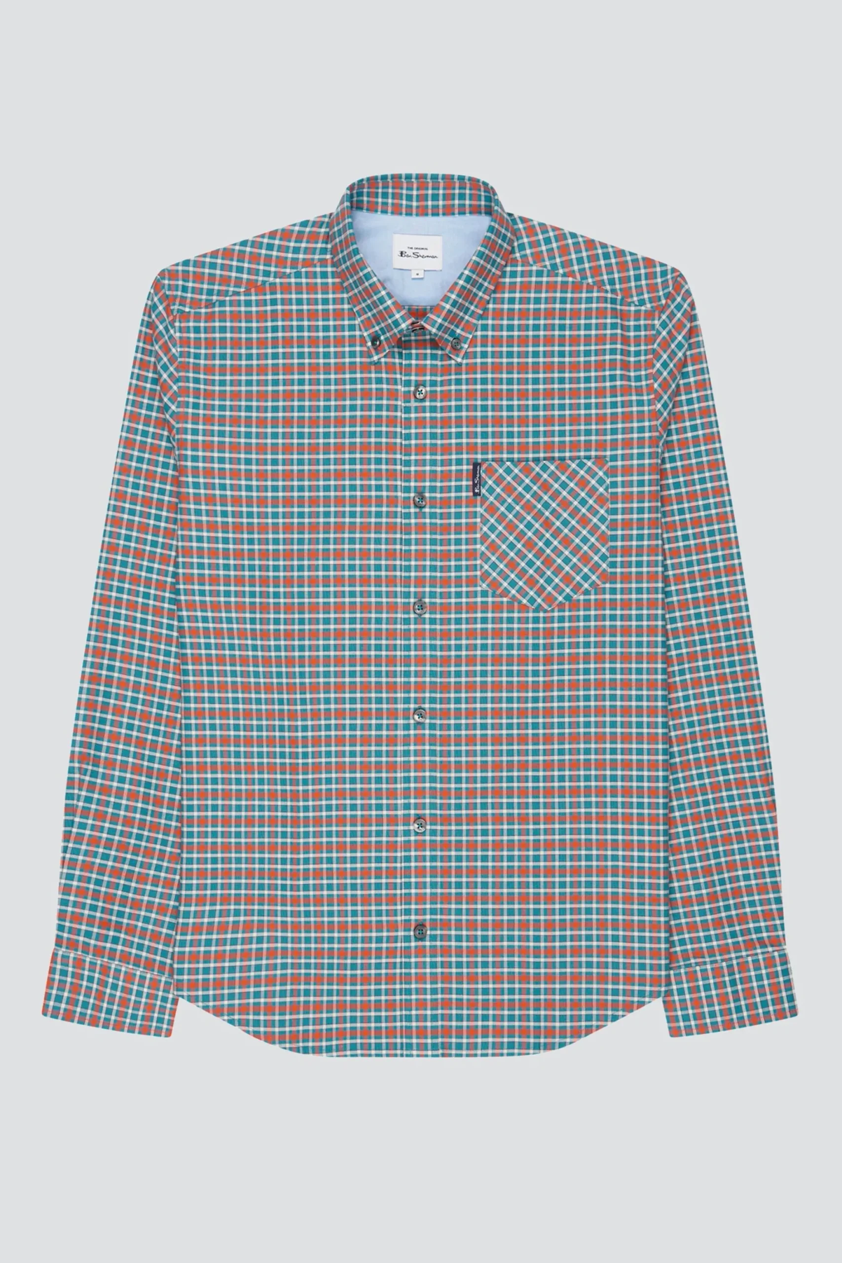 ben_sherman_oxford_gingha_0.webp Shirts-BEN SHERMAN OXFORD GINGHAM SHIRT