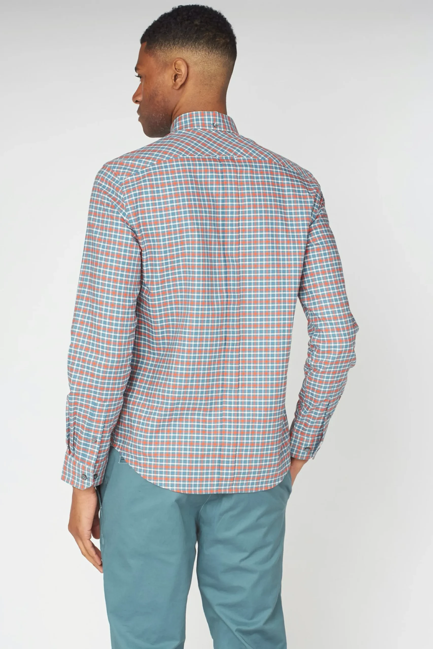 ben_sherman_oxford_gingha_2.webp Shirts-BEN SHERMAN OXFORD GINGHAM SHIRT