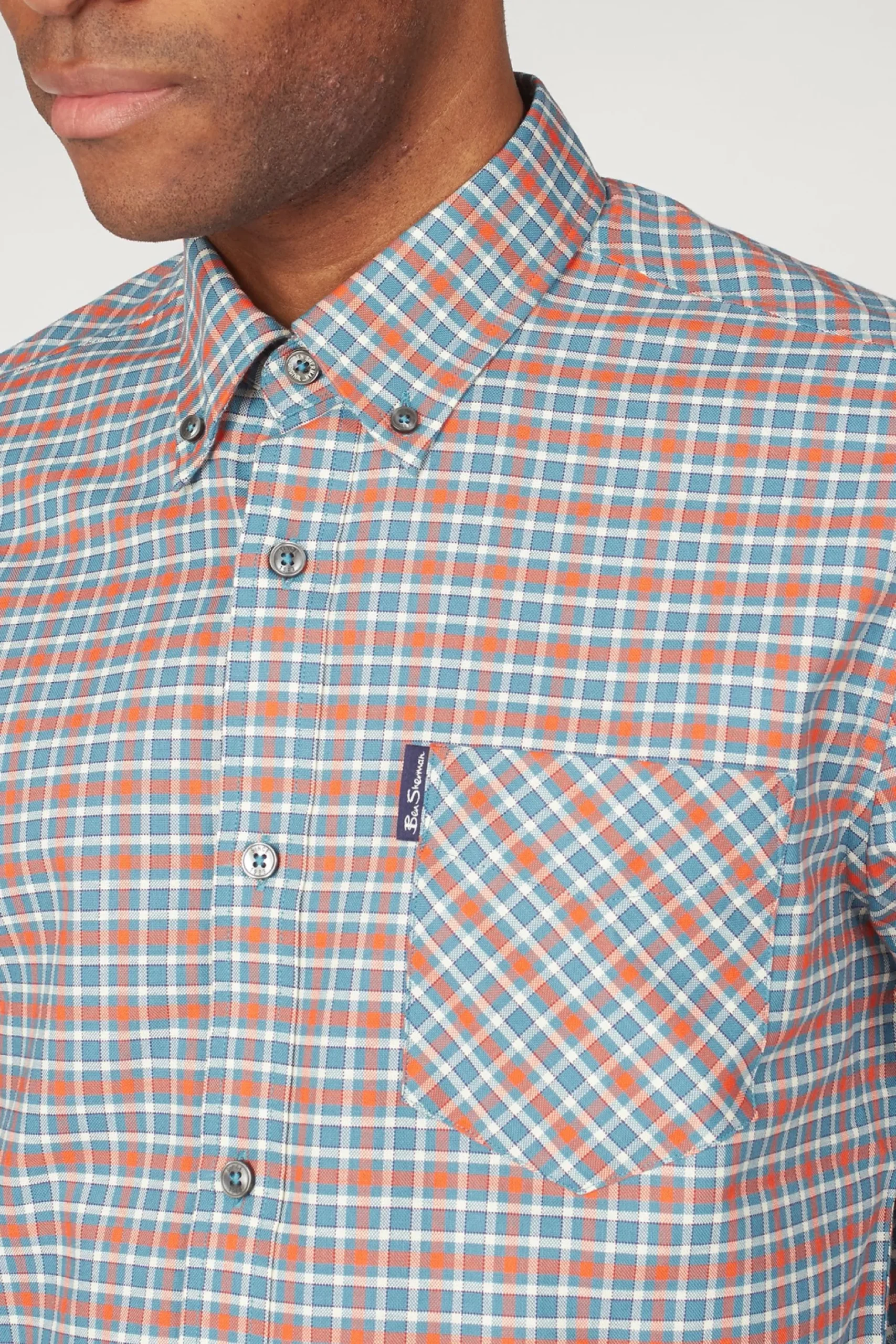 ben_sherman_oxford_gingha_3.webp Shirts-BEN SHERMAN OXFORD GINGHAM SHIRT