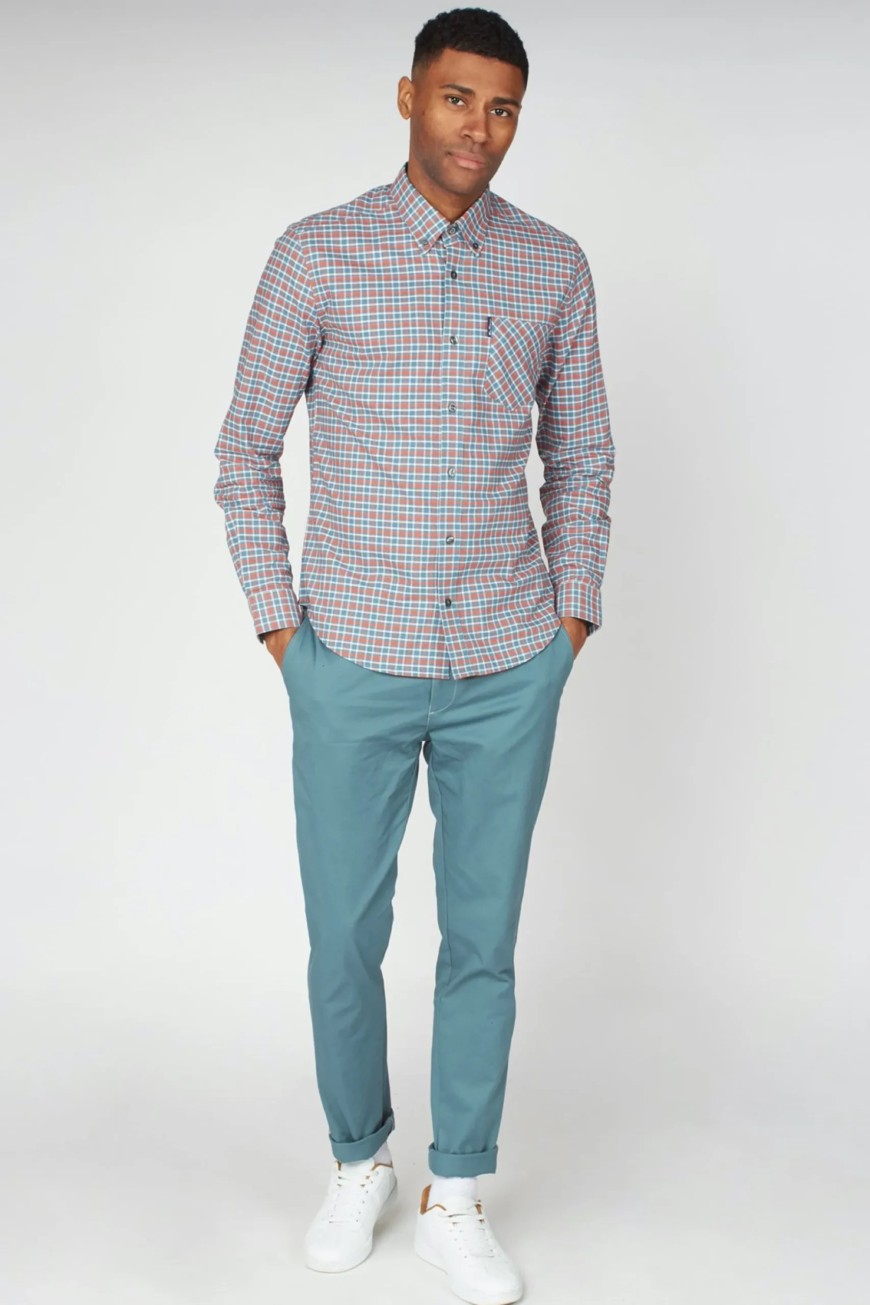 ben_sherman_oxford_gingha_4.webp Shirts-BEN SHERMAN OXFORD GINGHAM SHIRT