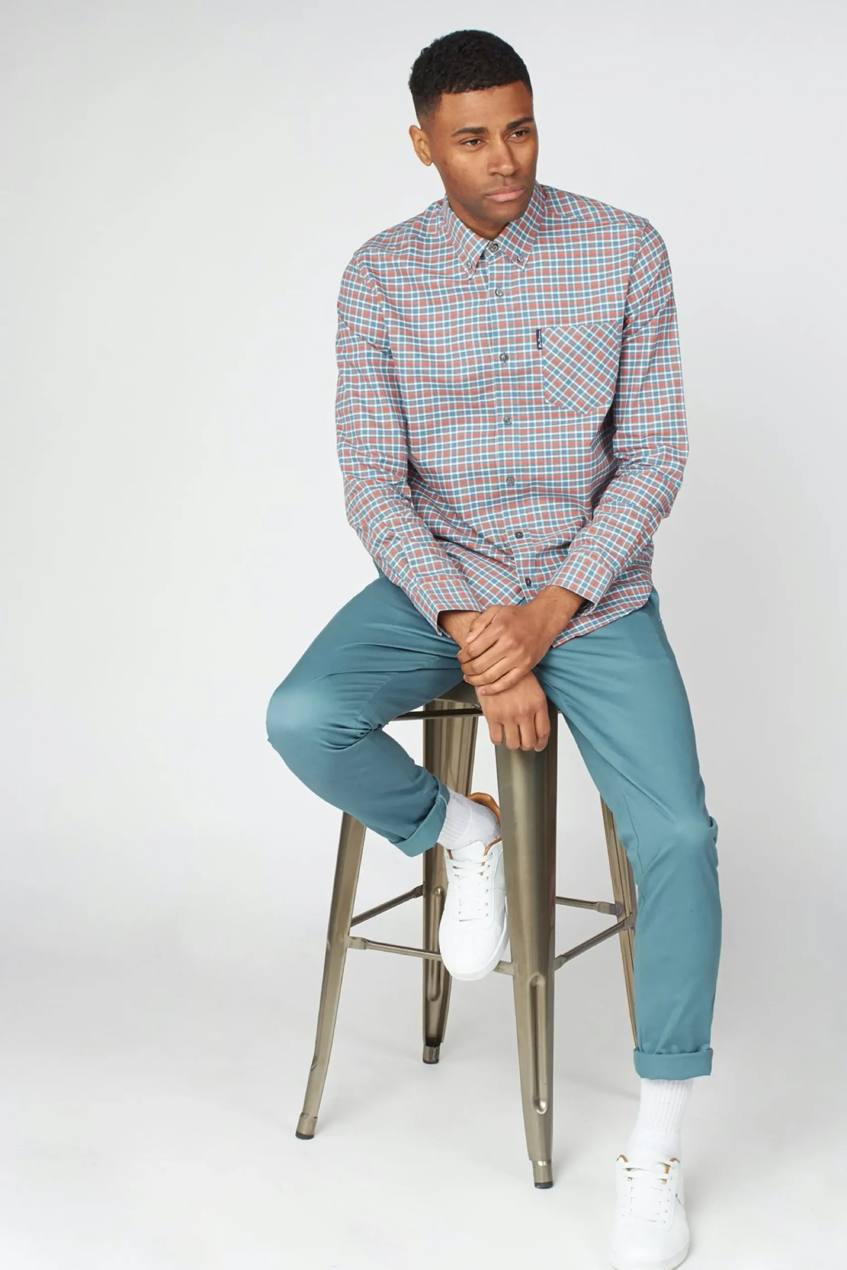 ben_sherman_oxford_gingha_5.webp Shirts-BEN SHERMAN OXFORD GINGHAM SHIRT