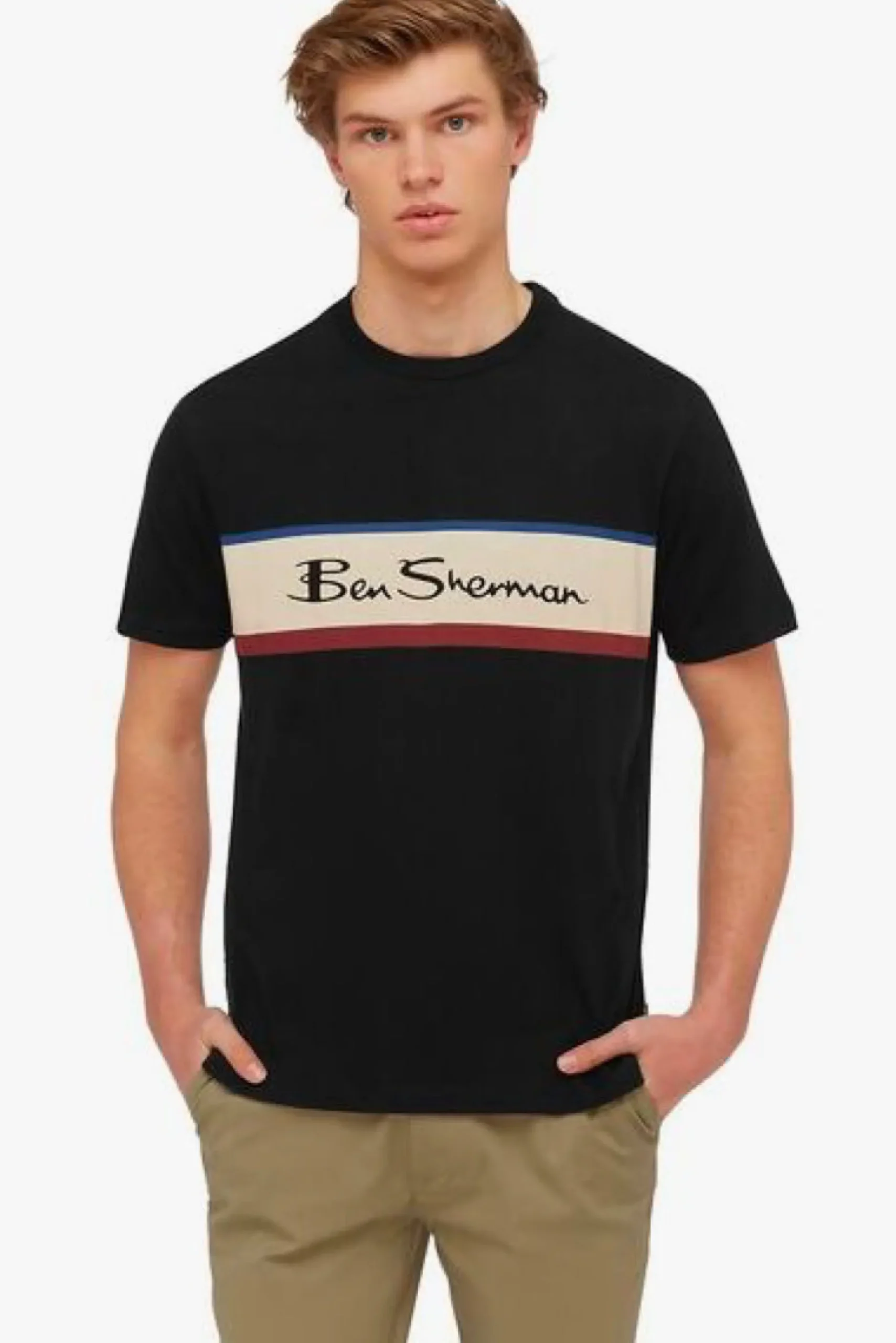 ben_sherman_panel_logo_te_0.webp Tees & Tanks-BEN SHERMAN PANEL LOGO TEE - BLACK