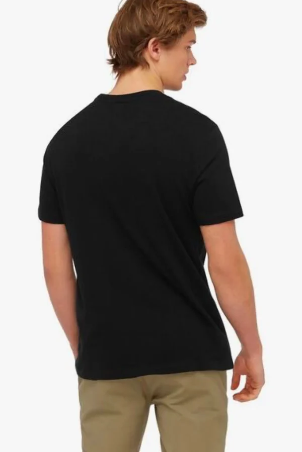 Tees & Tanks-BEN SHERMAN PANEL LOGO TEE - BLACK