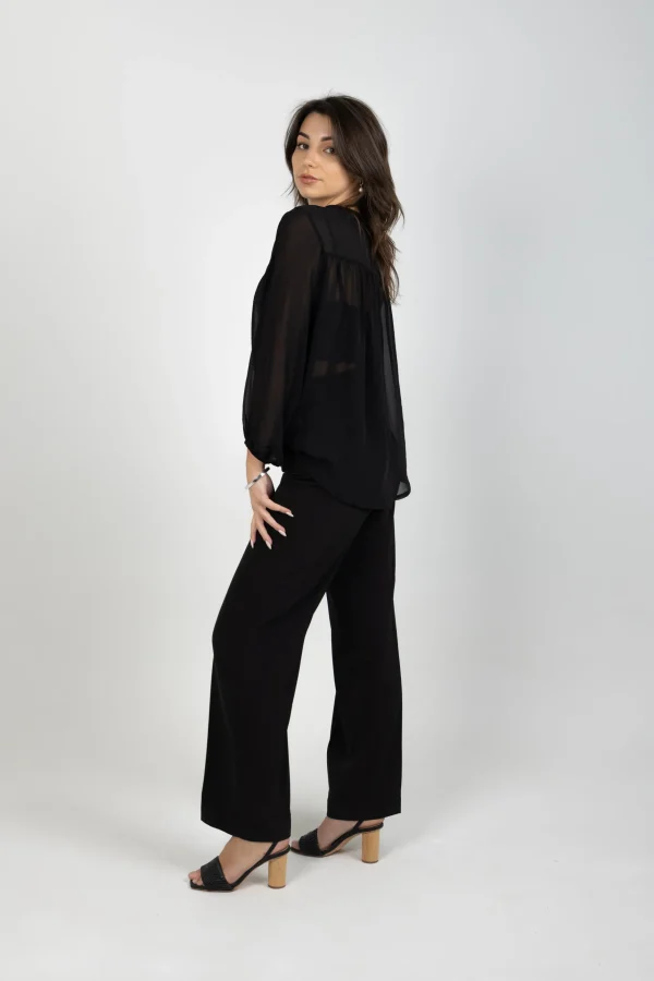 Shirts & Tops-BLANK SPACE LABEL AMY TOP BLACK