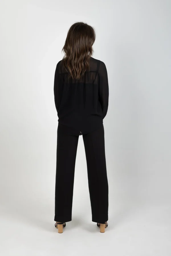 Shirts & Tops-BLANK SPACE LABEL AMY TOP BLACK