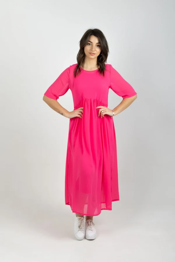 Dresses-BLANK SPACE LABEL ARC DRESS FLAMINGO
