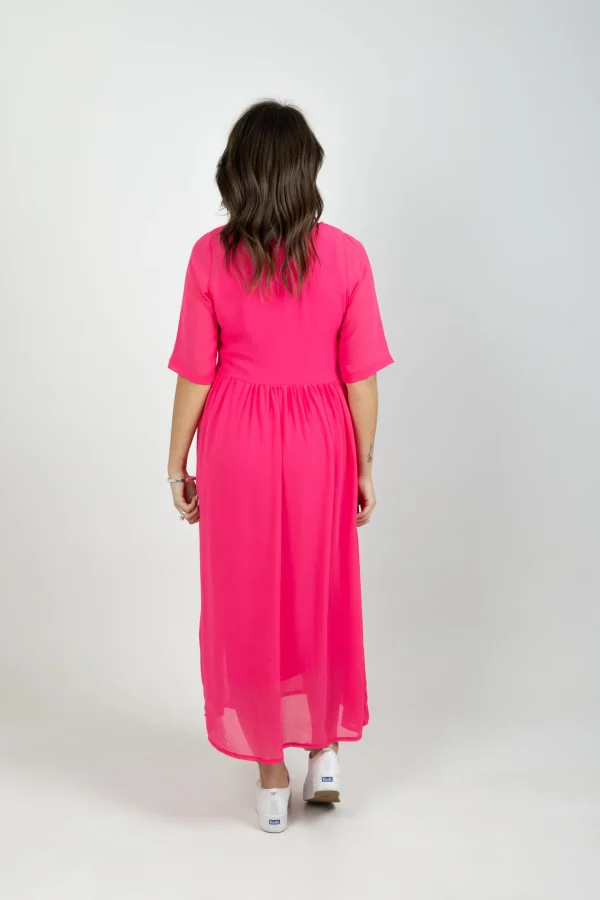 Dresses-BLANK SPACE LABEL ARC DRESS FLAMINGO