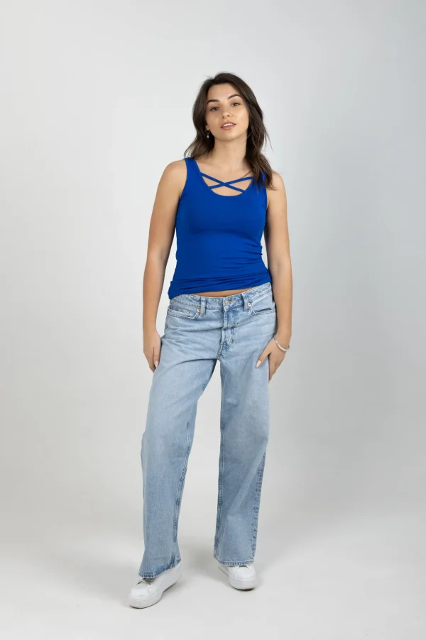 Tees & Tanks-BLANK SPACE LABEL ARIANA TANK CAPRI