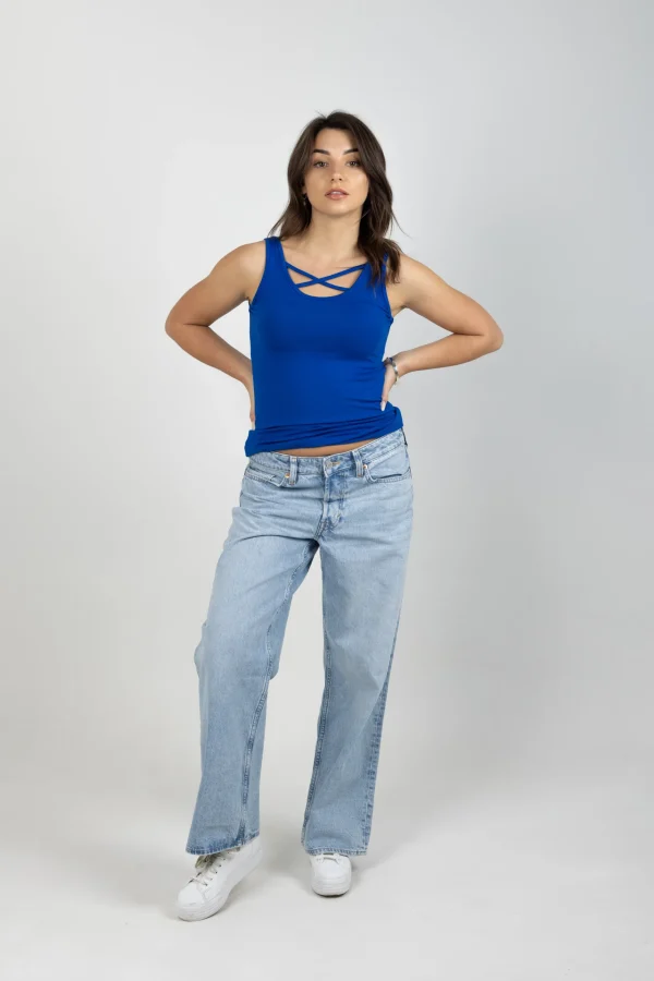 Tees & Tanks-BLANK SPACE LABEL ARIANA TANK CAPRI