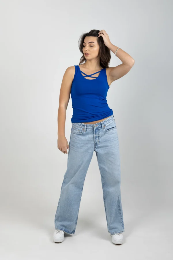 Tees & Tanks-BLANK SPACE LABEL ARIANA TANK CAPRI