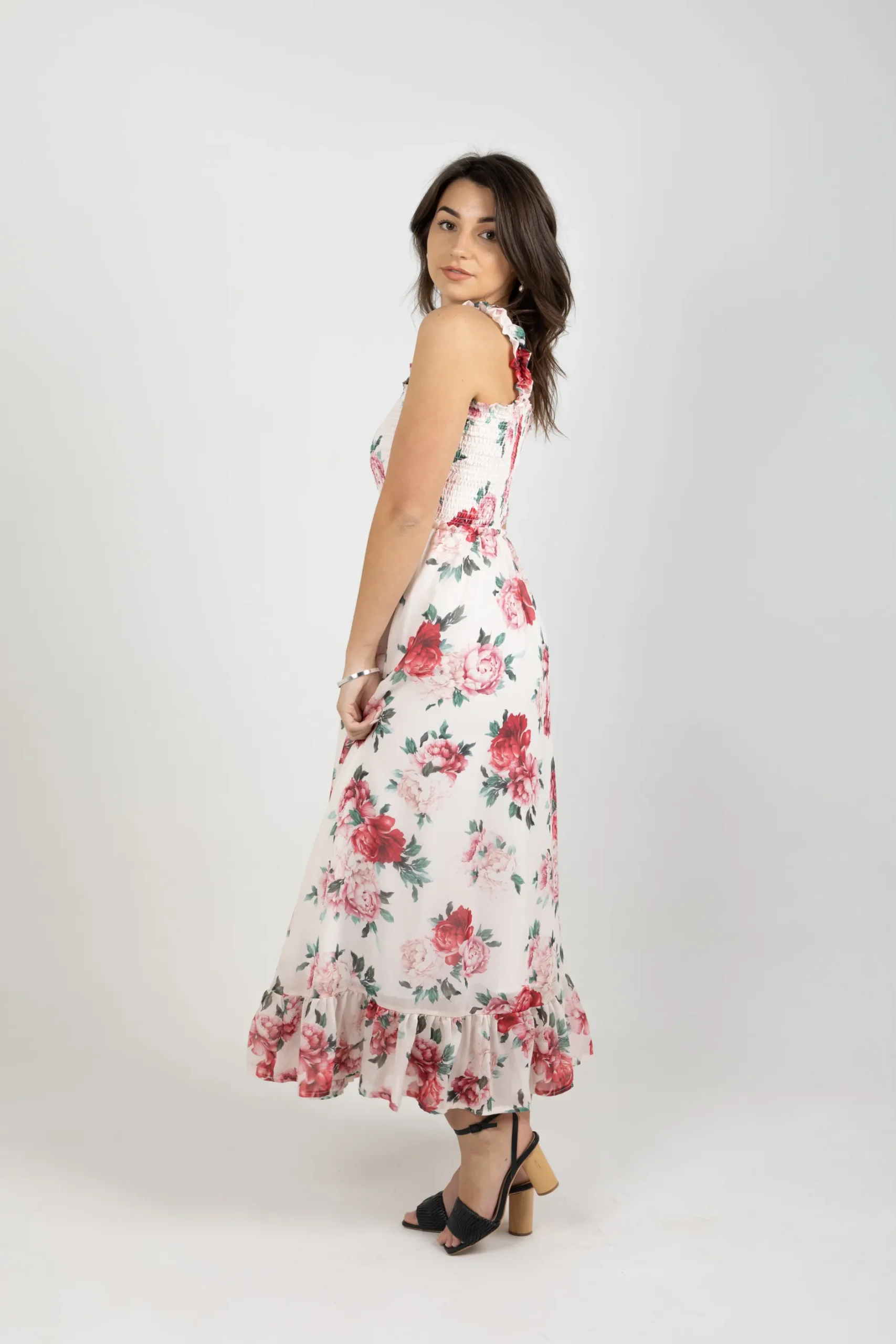 blank_space_label_casey_d_1.webp Dresses-BLANK SPACE LABEL CASEY DRESS MY SECRET GARDEN IVORY