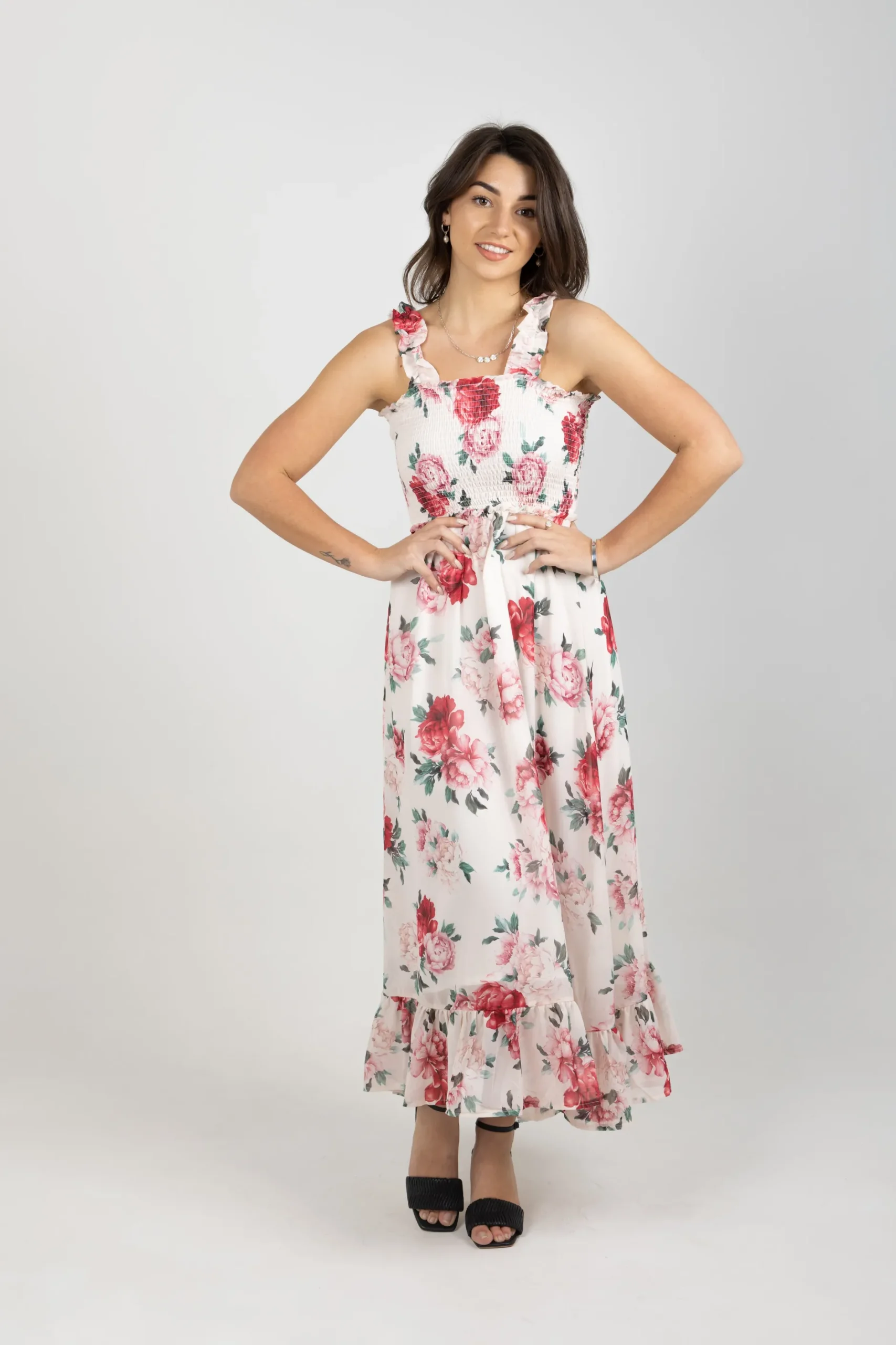 blank_space_label_casey_d_2.webp Dresses-BLANK SPACE LABEL CASEY DRESS MY SECRET GARDEN IVORY