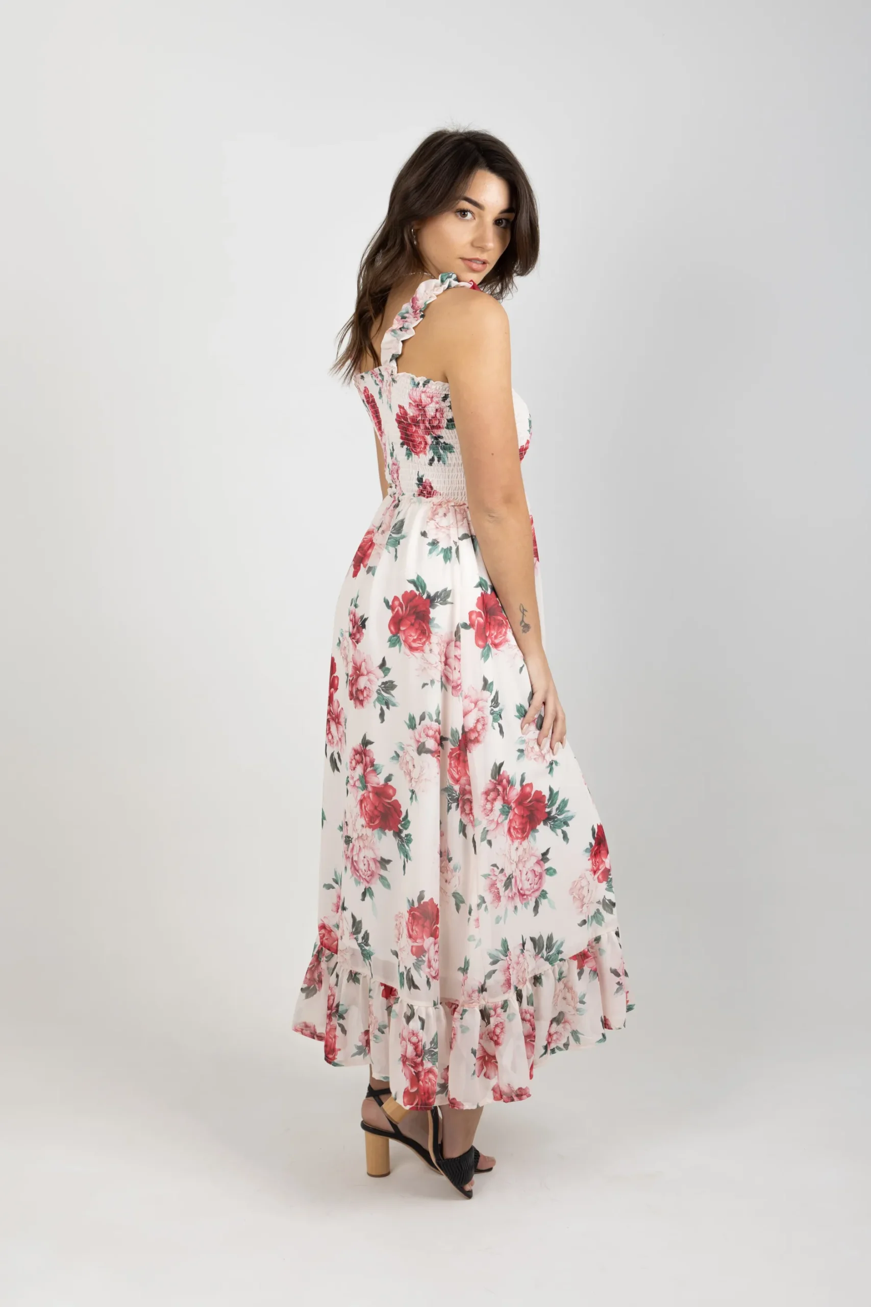 blank_space_label_casey_d_3.webp Dresses-BLANK SPACE LABEL CASEY DRESS MY SECRET GARDEN IVORY