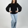 Shirts & Tops-BLANK SPACE LABEL DEMI TOP BLACK