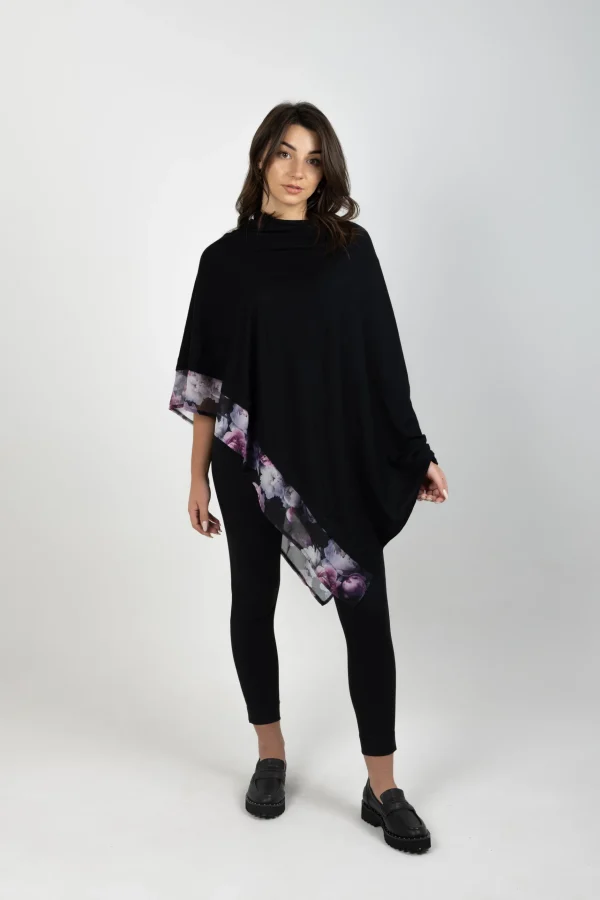 Sweaters & Knitwear-BLANK SPACE LABEL EMILY MERINO BLACK MOONLIGHT GARDEN