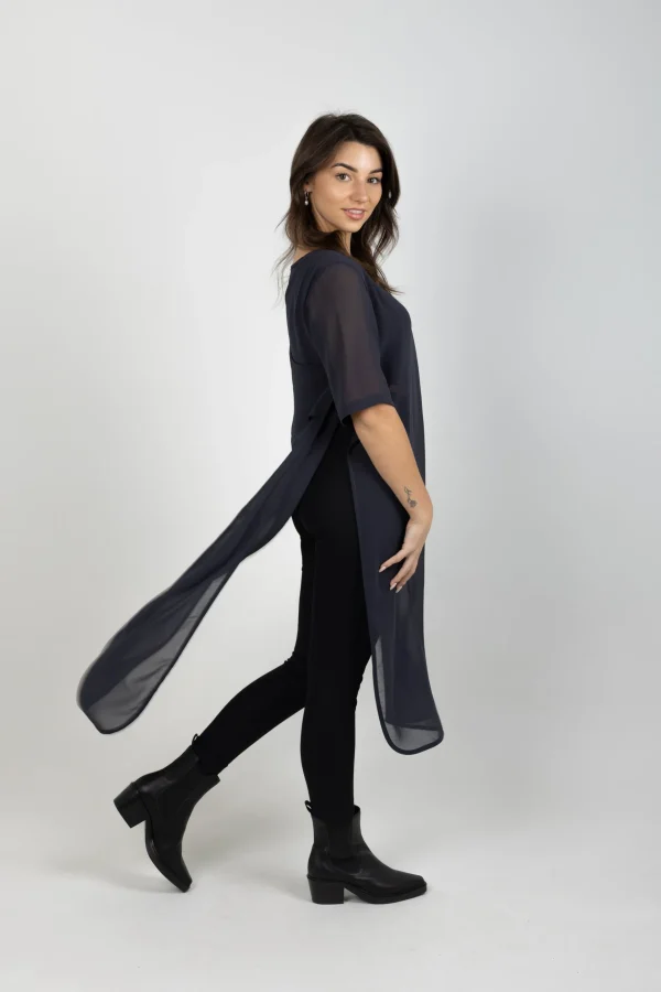 Dresses-BLANK SPACE LABEL HAZEEL TABARD GRAPHITE