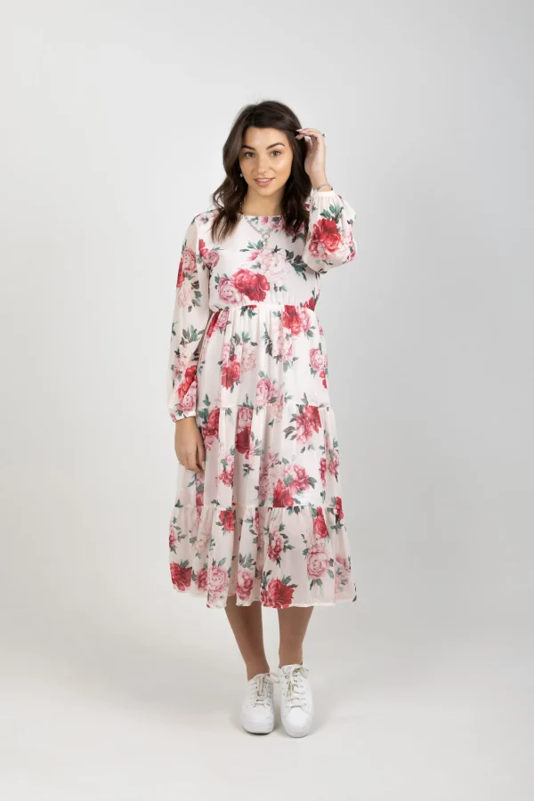 Dresses-BLANK SPACE LABEL ISABEL DRESS MY SECRET GARDEN IVORY