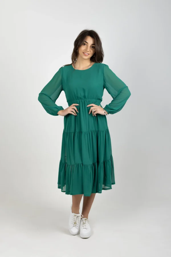Dresses-BLANK SPACE LABEL ISABEL DRESS EMERALD