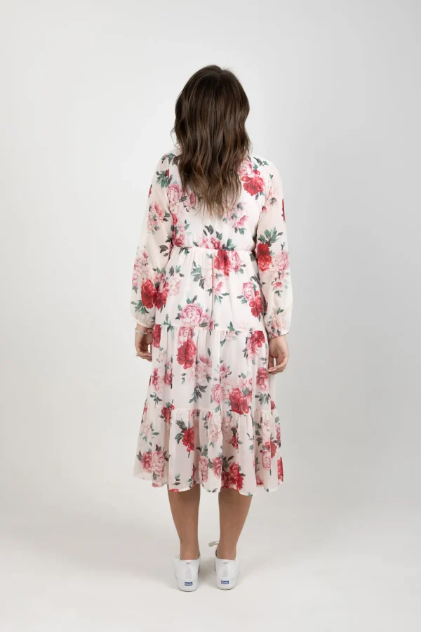 Dresses-BLANK SPACE LABEL ISABEL DRESS MY SECRET GARDEN IVORY