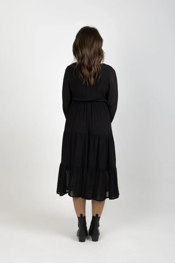 Dresses-BLANK SPACE LABEL ISABEL DRESS BLACK