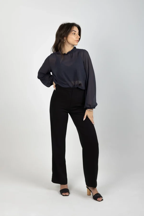 Shirts & Tops-BLANK SPACE LABEL JULIA TOP GRAPHITE