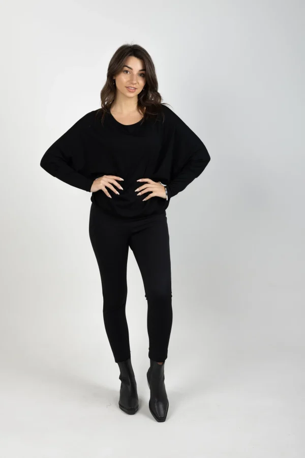 Sweaters & Knitwear-BLANK SPACE LABEL LUCY MERINO BLACK