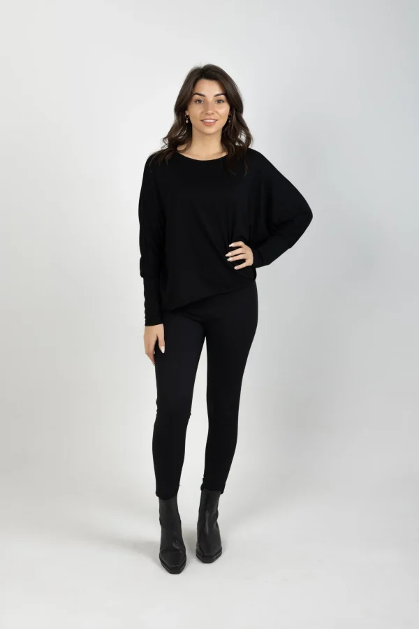 Sweaters & Knitwear-BLANK SPACE LABEL LUCY MERINO BLACK