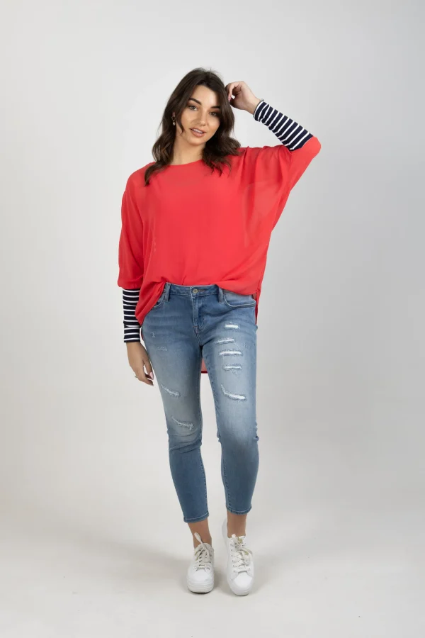 Shirts & Tops-BLANK SPACE LABEL LUCY TOP CORAL