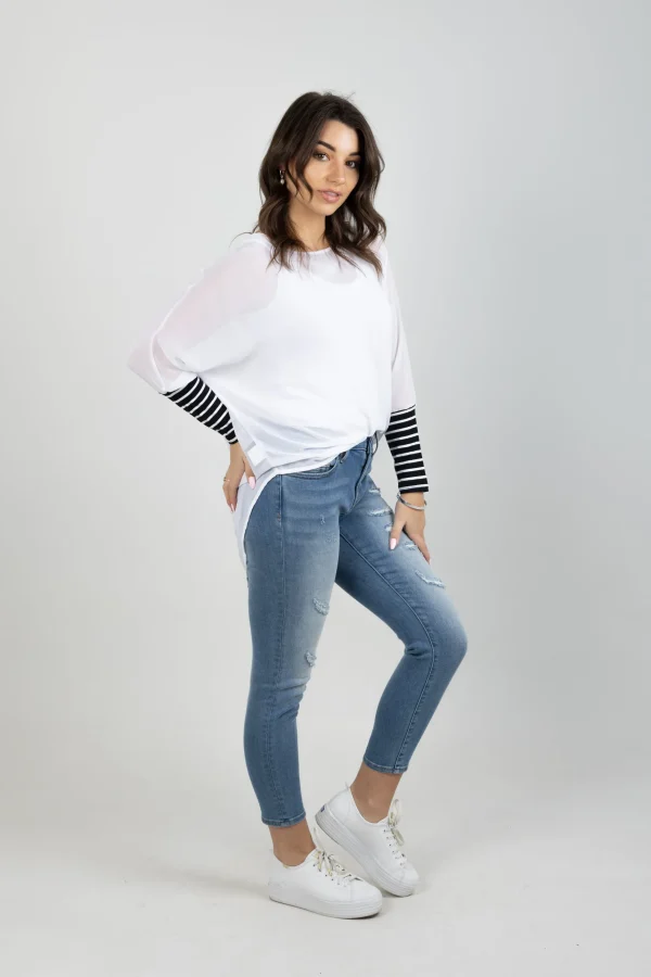 Shirts & Tops-BLANK SPACE LABEL LUCY TOP WHITE