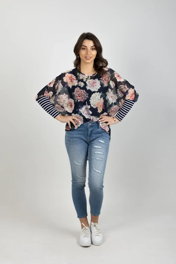 Shirts & Tops-BLANK SPACE LABEL LUCY TOP NIGHT ROMANCE