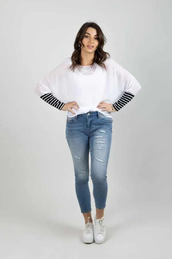 Shirts & Tops-BLANK SPACE LABEL LUCY TOP WHITE