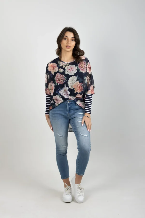 Shirts & Tops-BLANK SPACE LABEL LUCY TOP NIGHT ROMANCE