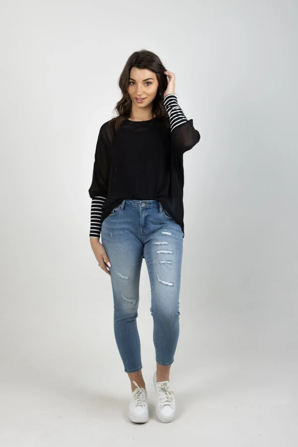 Shirts & Tops-BLANK SPACE LABEL LUCY TOP BLACK