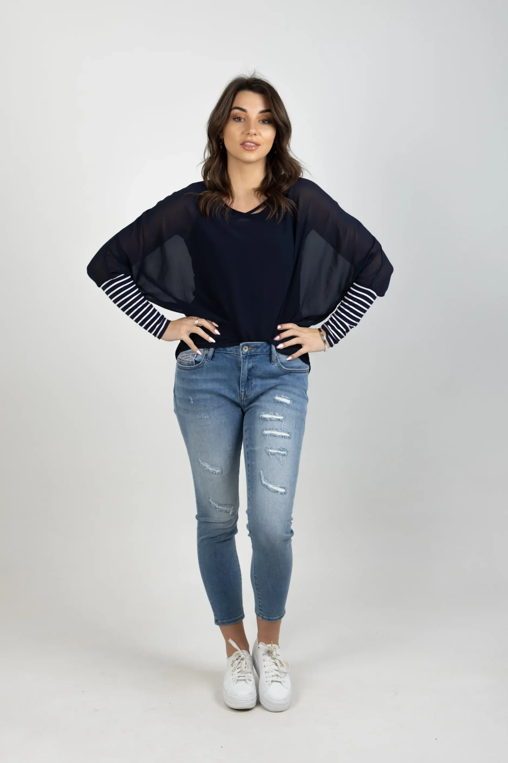 blank_space_label_lucy_to_3-4.webp Shirts & Tops-BLANK SPACE LABEL LUCY TOP BLUE NOIR