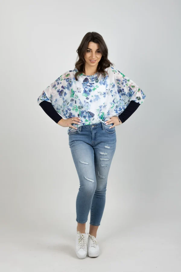 Shirts & Tops-BLANK SPACE LABEL LUCY TOP ENCHANTED GARDEN